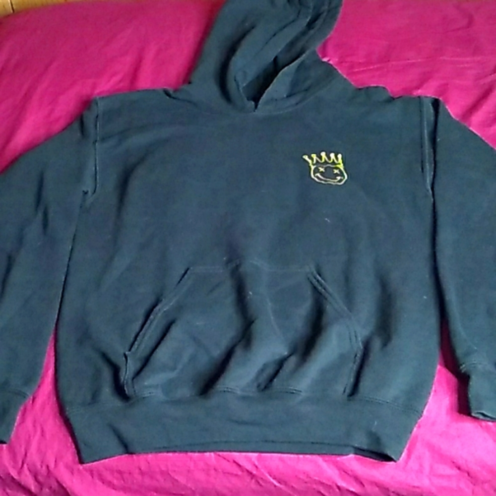 Black Hoodie with yellow stitching